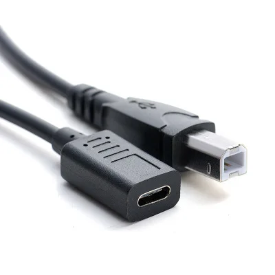 Переходник с гнездовой резьбы типа C на USB 2 0 B адаптер для кабеля передачи данных