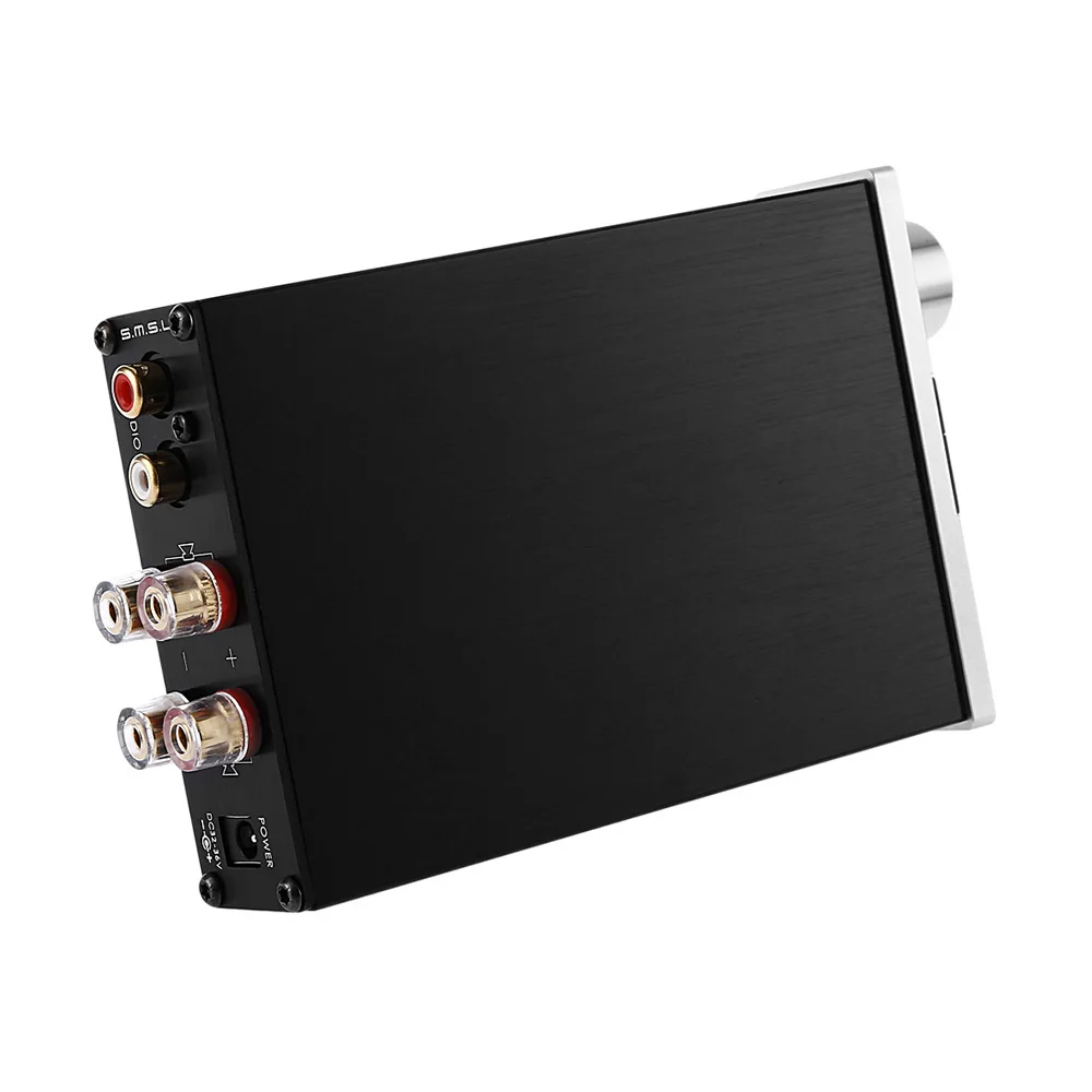 S.M.S.L SA-98E профессиональный стерео HiFi цифровой динамик аудио усилитель Amp TDA7498E с адаптером питания Алюминиевый Чехол