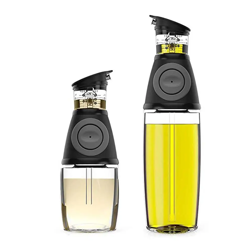 

1/2Pcs 9/17oz Olive Oil Dispenser Bottle Set Oil Vinegar Cruet with Drip-Free Spouts Kitchen Gadgets 250ml/500ml