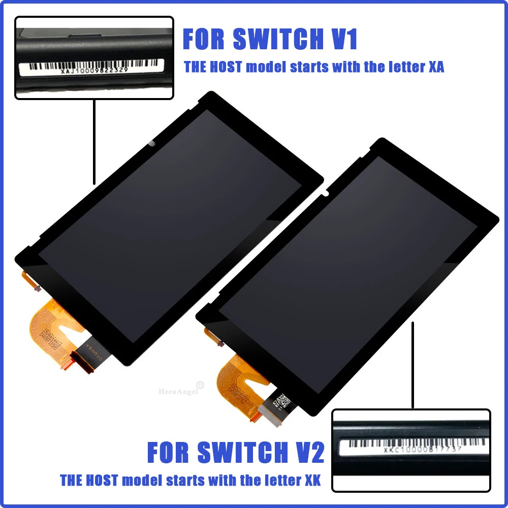 

Original New For Nintend Switch NS V1 V2 Console Lcd Display With Touch Screen Full Assembly Digitizer Replacement Repair Parts