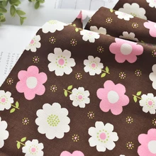 150x50 см толстый Чистый хлопок кофе большой цветок Вельветовая ткань изготовление одежды брюки верхняя одежда 270 г/м