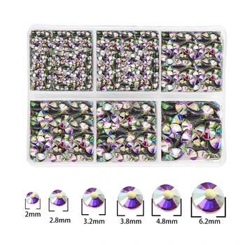 

High Quality Crystal AB Non Hot Fix Rhinestones Back Cabochons For Bracelet Earrings Patch Accessories