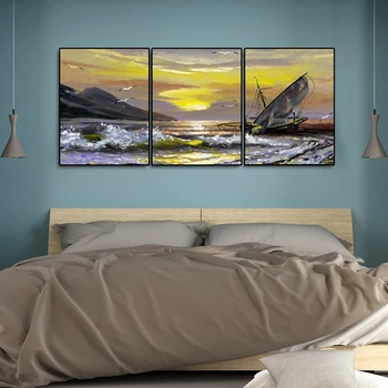 

Set Sail Canvas Painting Art Wall Pictures Posters Prints for Living Room Home Decor No Framed