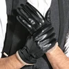 GOURS Genuine Leather Winter Gloves for Men Fashion Black Real Goatskin Wool Lining Warm Hand Driving Glove 2022 New Mittens 005 ► Photo 2/6