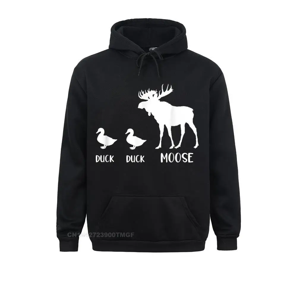 

New Mens Streetwear Duck Duck Moose Oversized Hoodie Funny Moose Wildlife Lover Tee Oversized Hoodie Hoodies Hoods Harajuku