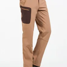 Осень и зима Спорт на открытом воздухе мягкий чехол брюки мужские водонепроницаемые ветрозащитные теплые дышащие флисовые толстые альпинистские брюки Wo мужские