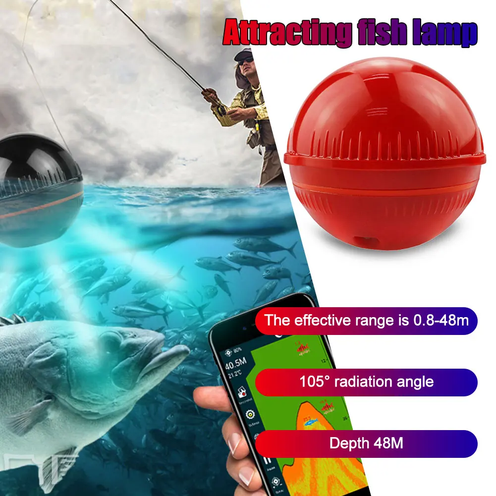 

Brand New Smart Phone Sonar Sensor Bluetooth Intelligent Fish Finder Android & Ios Fish Visual Fishing Free Shipping