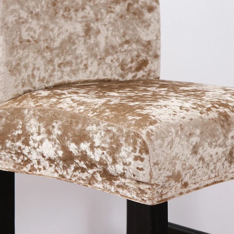 Elegant Velvet Chair Covers - Solid Color Seat Slipcovers