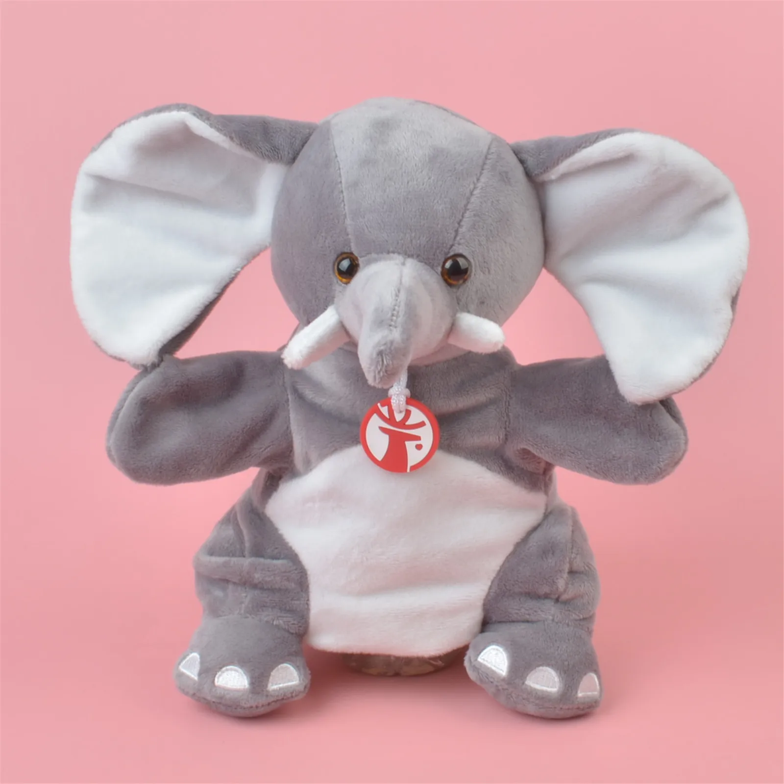

Elephant hand puppet Learning plush toy, Stuffed Baby / Kids Develop Doll Toy Gift