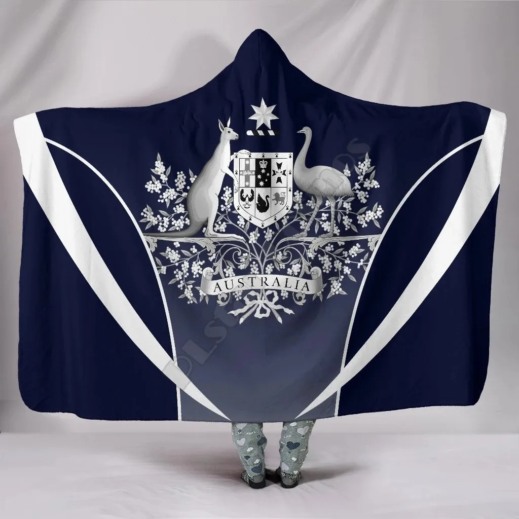 

Australia Active 3D Printed Wearable Blanket Adults For Kids Various Types Hooded Blanket Fleece blanket 02