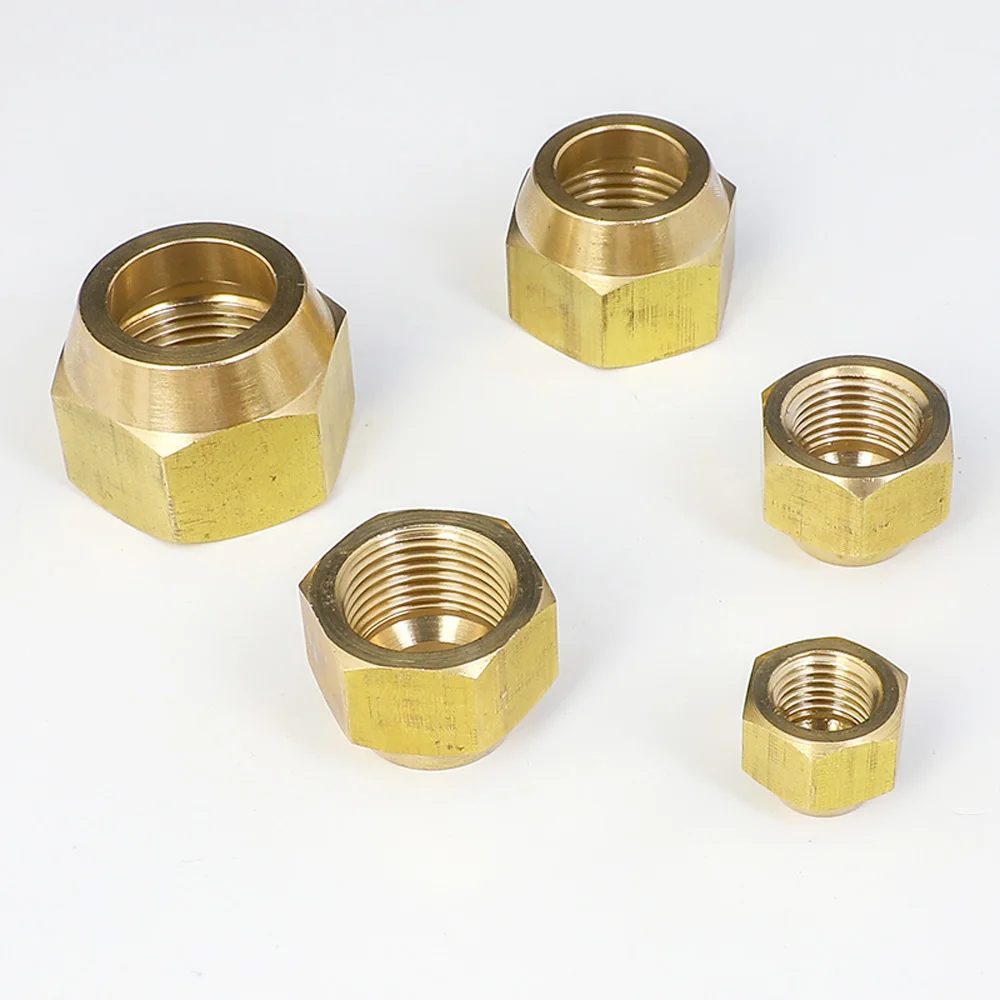 Латунная гайка для сантехнического фитинга 45 градусов SAE 1/4 &quot3/8&quot 1/2