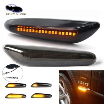 

T10 LED dynamic sequential blinker turn signal indicator lights for BMW X3 E83 X1 E84 X5 X53 E60 E61 E46 E81 E82 E90 E92 E87 E88