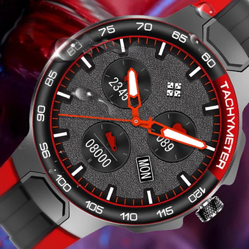 E15 Smart Watch Men Sports Watches IP68 Waterproof GPS Track Heart Rate Blood Pressure Weather Smartwatch PK P8 E13