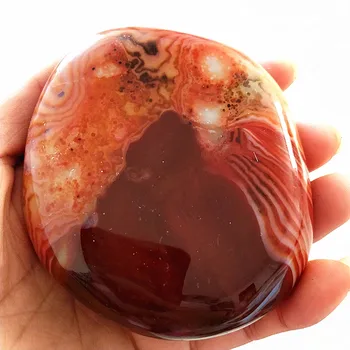 

Natural stone Sardonyx agate palm stones playthings small stones and crystals healing crystals