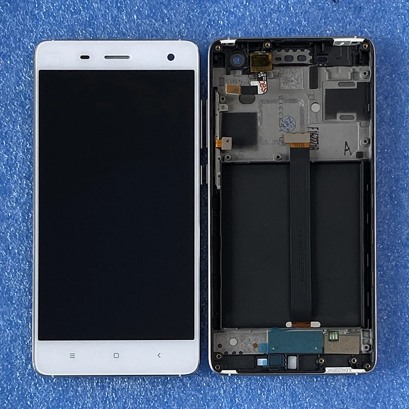 

Original For 5.0"Xiaomi Mi 4 2014215 Axisinternational LCD Display Screen+Touch Panel Digitizer Frame For Xiaomi Mi 4 LTE