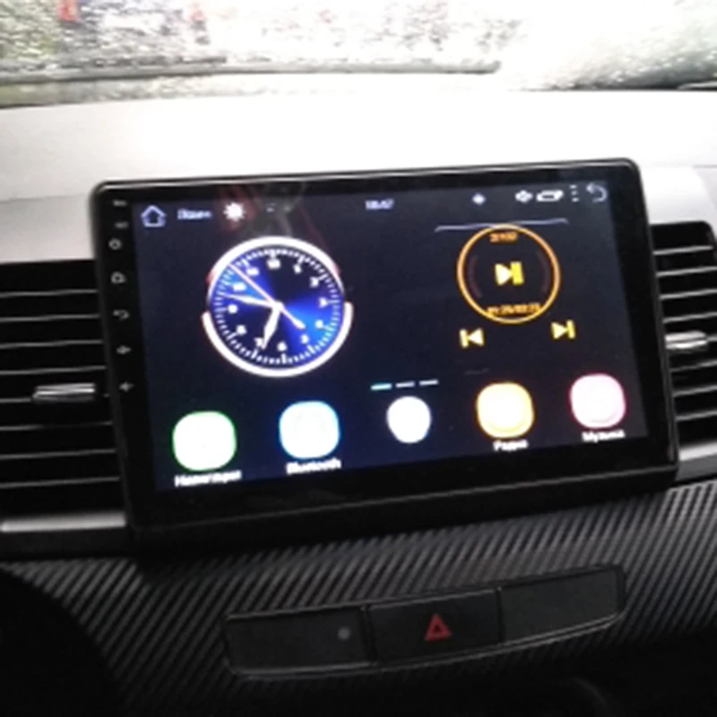 Android Автомагнитола для Mitsubishi Lancer 10 дюймов 1024x600 четырехъядерный Wifi Bluetooth Видео Аудио мультимедиа 2 Din Автомобильный dvd-плеер