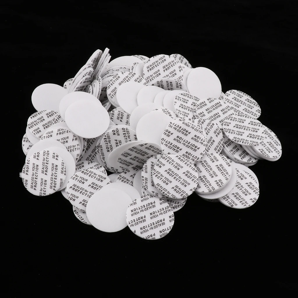 200 Pieces Lots Foam Tamper Seals 25mm Pressure Sensitive Caps Liners For Bottle Jars, Tamper Proof, Sealed for your Protection