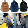 2022 Women Solid Corduroy Backpack Simple Tote School Bags For Teens Shoulder Travel ► Photo 1/6