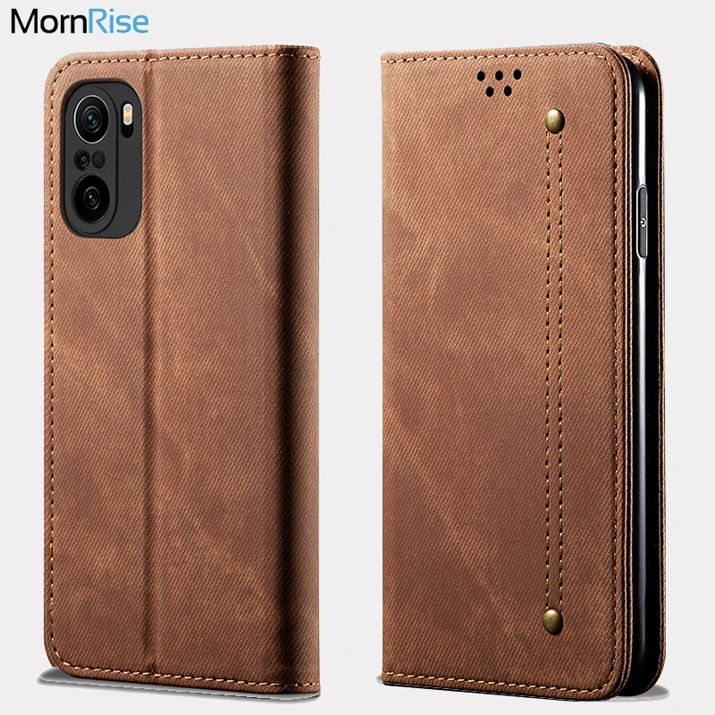 

Чехол-книжка для Xiaomi POCO F3, кожаный, с подставкой и отделением для карт