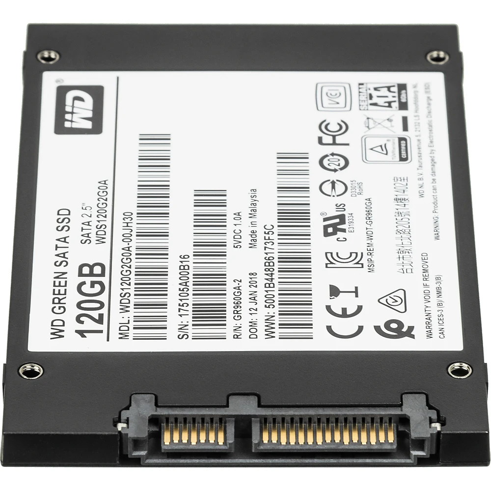 SSD накопитель WD Green WDS120G2G0A 120Гб