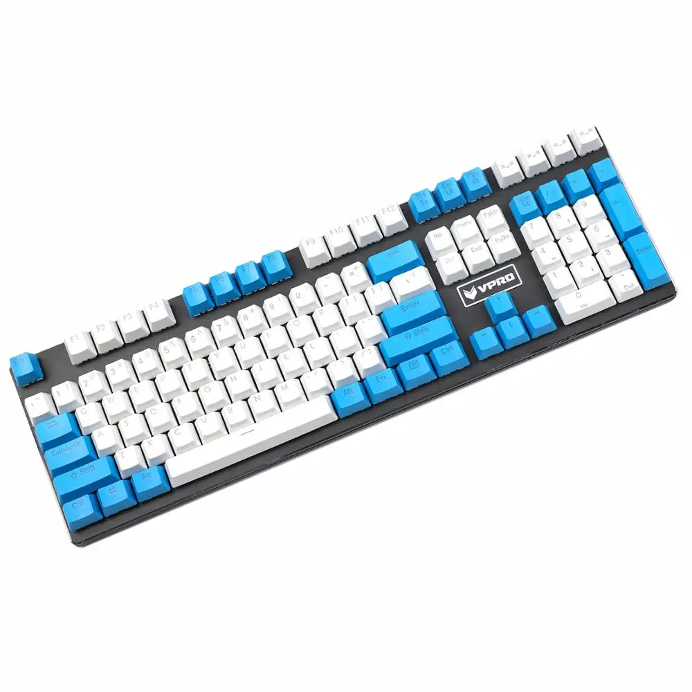 Верхняя печать двойной Shot PBT Shine Through Прозрачный 108 клавиши OEM профиль для MX