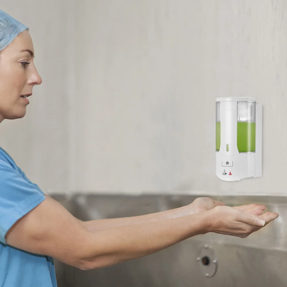 H499a88069c684e43ad8aa5baa4c348eaF 400ml Touchless Bathroom Dispenser Smart Sensor Liquid Soap Dispenser For Kitchen Bathroom Hand Free Automatic Soap Dispenser