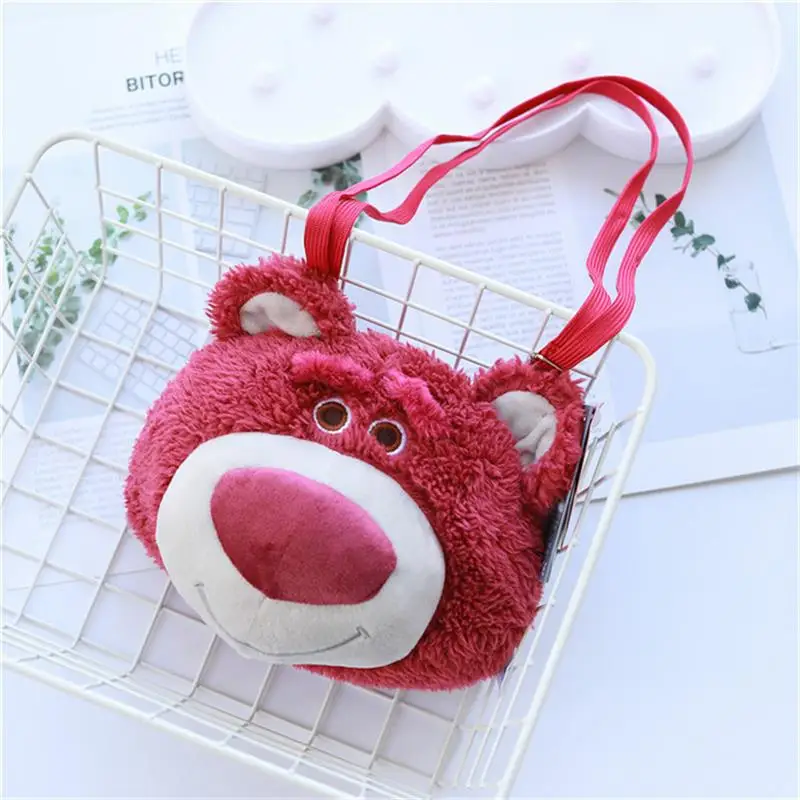 

Original Toy Story 4 Hugging Strawberry Bear Bag Soft Toys Mobile Phone Touch Screen Package for Children Kids Gift
