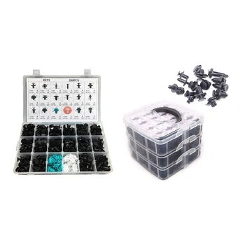 

299Pcs/Set 18 Size Auto Car Fastener Clips with 620Pcs Universal Mixed Auto Fastener Car Bumper Clips