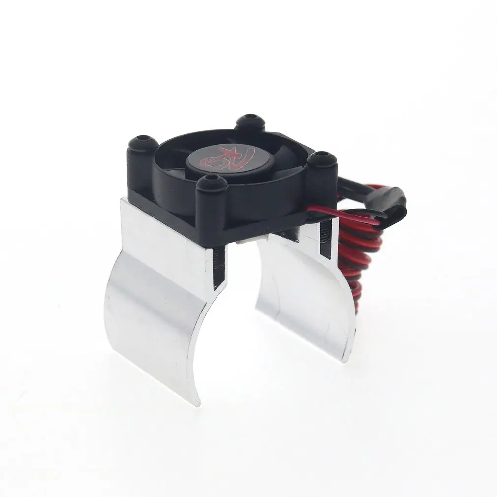 Автомобильный двигатель RC Heatsink 550 540 двигатель одиночные вентиляторы охлаждения сплав радиатор для Traxxas RC4WD Tamiya Axial SCX10 D90 HPI автомобиля - Цвет: Темно-серый