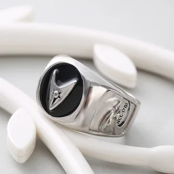

Personality Silver Color Star Trek Ring The Last Frontier Anniversary Ring Classic Man' Ring of Starship Enterprise Jewelry Gift