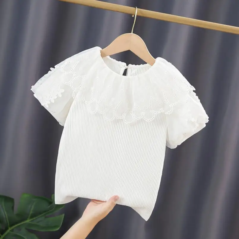 Top Bambina Tagyum Senza Maniche - Con Volant Anteriore, Girocollo, Colori Vivaci