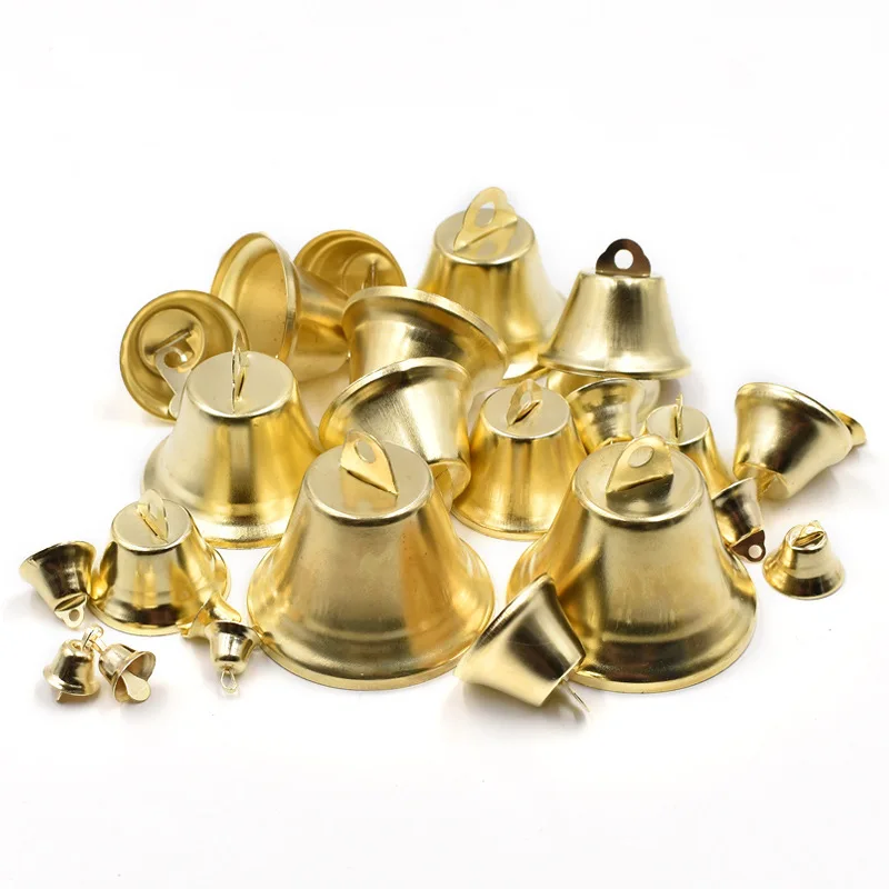 Golden Mini Jingle Bells Bulk Small Bells for Christmas,Crafts