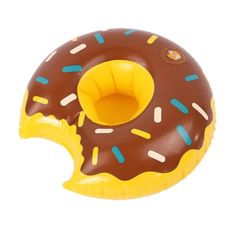 water park inflatable float drink cup swim,doughnut inflatable cup ...