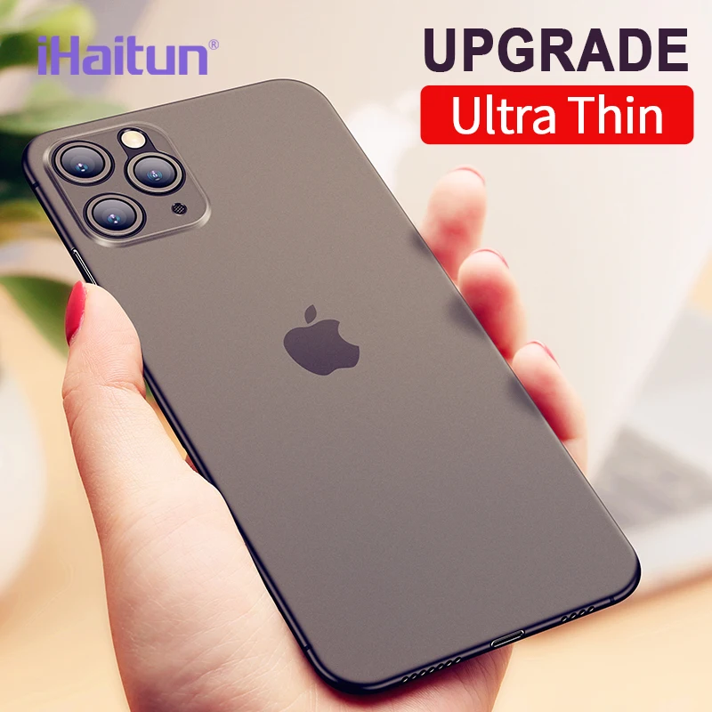 Роскошный чехол iHaitun для телефона iPhone 11 Pro Max тонкие Чехлы ультратонкая прозрачная задняя крышка XS MAX X XR 10