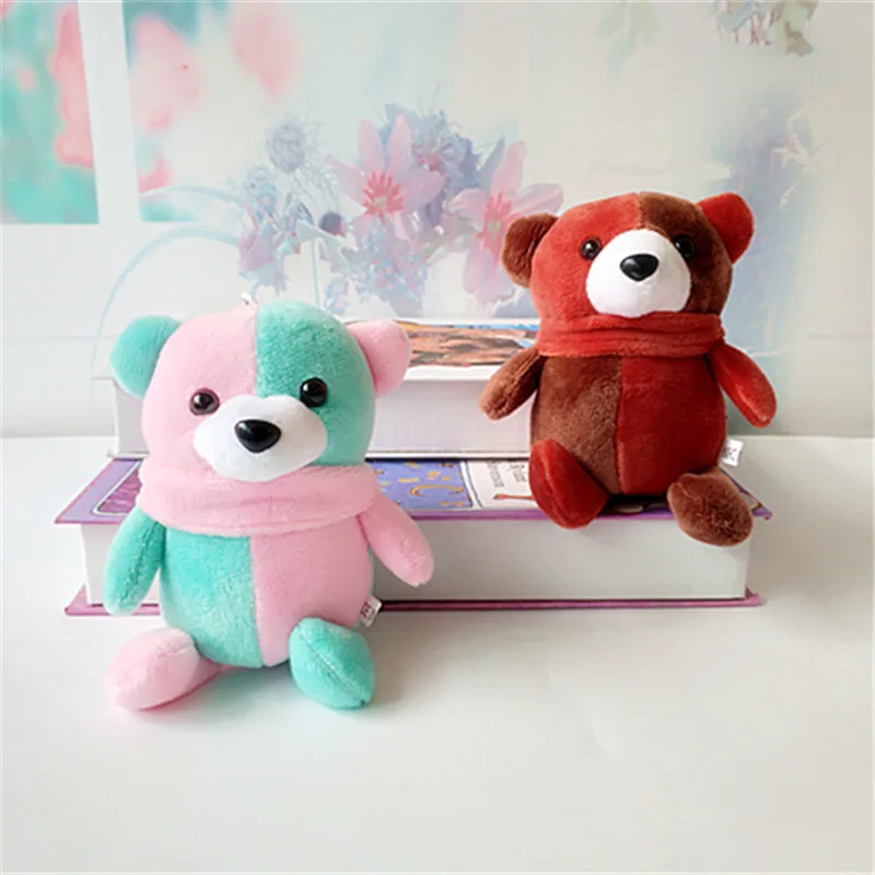 1Pcs New Cute 11Cm Animal Bear Plush Doll Cartoon Color Matching Bear Plush Pendant Doll Boy 1 1Pcs New Cute 11Cm Animal Bear Plush Doll Cartoon Color Matching Bear Plush Pendant Doll Boy 3