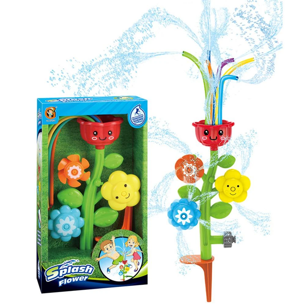 Water Sprinkler for Kids Water Toys Splash Flower Spray Toy for Fun Summer Lawn