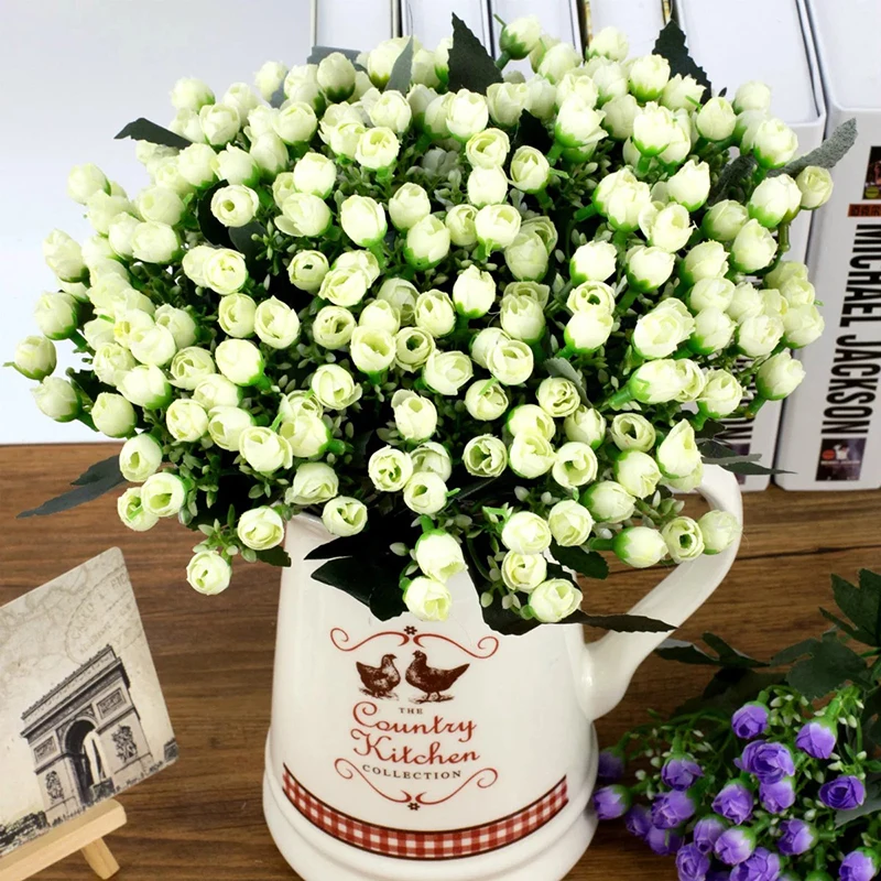 36 голов искусственные цветы невесты Букет Поддельные Букет пионов Флорес для свадьбы Вечерние украшения дома