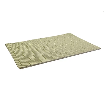 

New Bamboo Placemat,Pvc Table Mat,Placemat Cover 8 Non-Slip Washable Coffee Pads,Heat-Resistant Kitchen Placemat(Green)