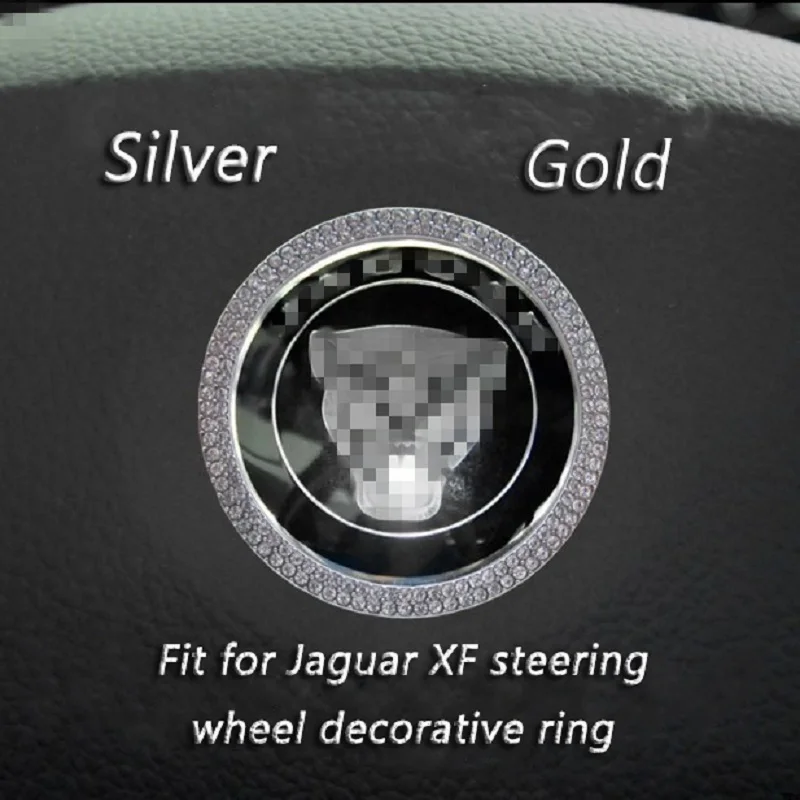 

For Jaguar F-PACE/F-TYPE/XF/XE/XJ/XJL Steering Wheel Decorative Ring Circle Stickers Car Interior Modification Accessories