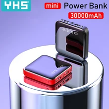 Mi ni power Bank 30000 мАч Pover Bank зарядное устройство с двумя usb-портами Внешняя батарея Poverbank портативная для iPhone X Xiaomi mi power bank