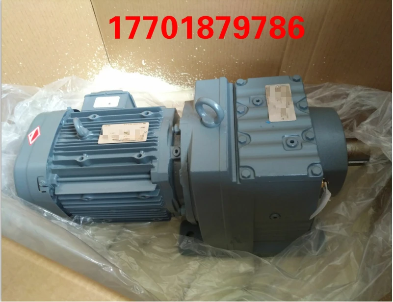 

R57 series helical gear reducer with brake brake frequency conversion motor SEW assembly line special reducer spot