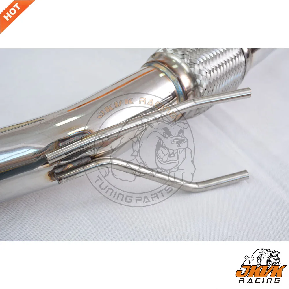 JKVK RACING 3 ''Catless Turbo из нержавеющей стали для S3 8V TT / MK7 R 2 0 T 2014 +|Выхлопной
