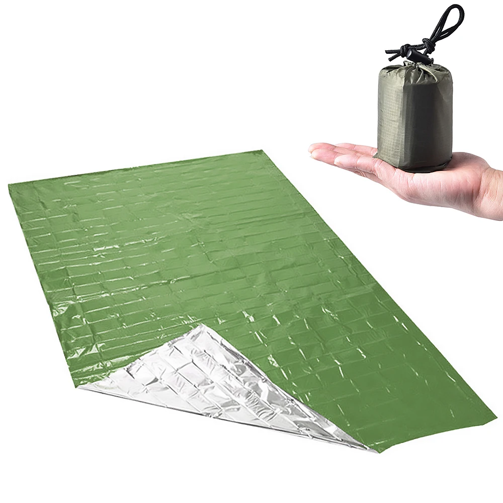 

Portable Lightweight Outdoor Emergency Sleeping Bag with Drawstring Sack for Camping Hiking Travel Survival