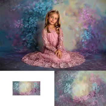 

Abstract Texture Floral Photography Backdrop Newborn Baby Portrait Photo Background Studio Kids Hand Printing Flowers Backdrops