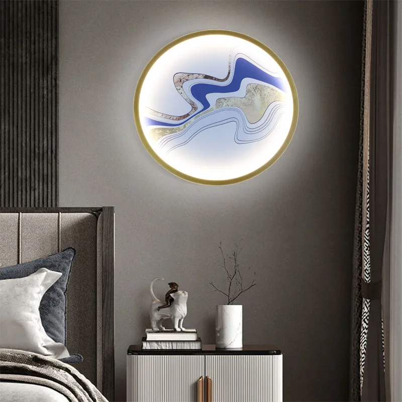 

Modern LED bedroom living room painting lamp hotel restaurant corridor lighting wall lamp balcony villa apartment ceiling lamp