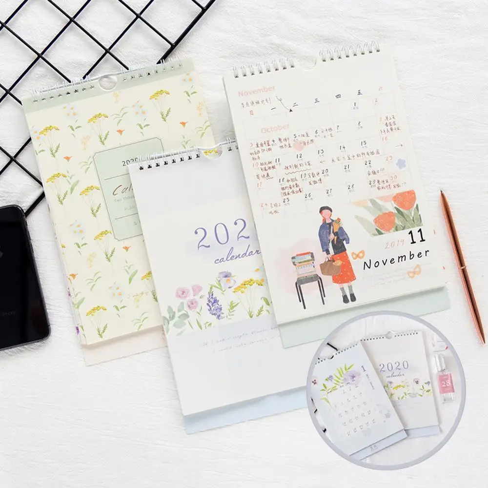 1pcs 2019 2020 Calendar Yearly Agenda 365 Days Daily Planner To Do List Tearable Wall Calendar For Planner Decoration Girls Gift Calendar Aliexpress