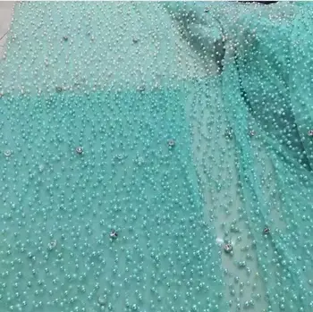 

Newest High Quality Sweet Design Beaded Nigerian Swiss Voile Net Lace,African Lace Fabric Tulle for Dress Party with Stones D628