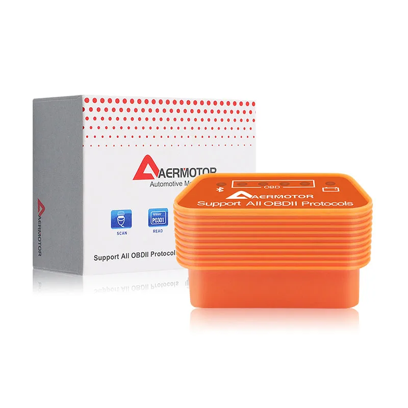 Диагностический сканер OBDII ELM327 Bluetooth V4.0 AER супер мини кодов поддержка нескольких