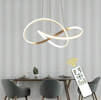 

Wholesale LED Crystal Chandelier Two C Circels Chandeliers Light Fixture Lighting Hanging Fitting Modern LED Bulbs Flush Mount