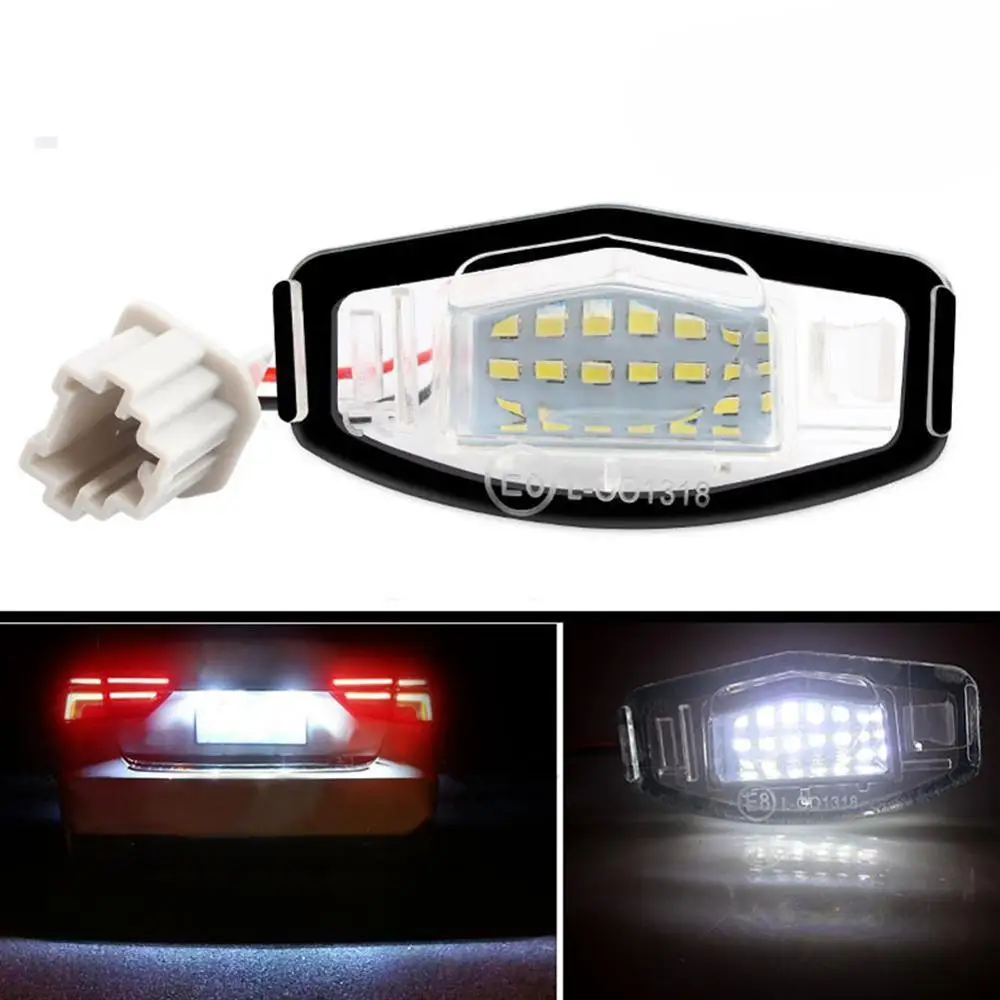 2шт белый 18 светодиодный фонарь для номерного знака Acura RL TSX RDX Honda Civic Accord